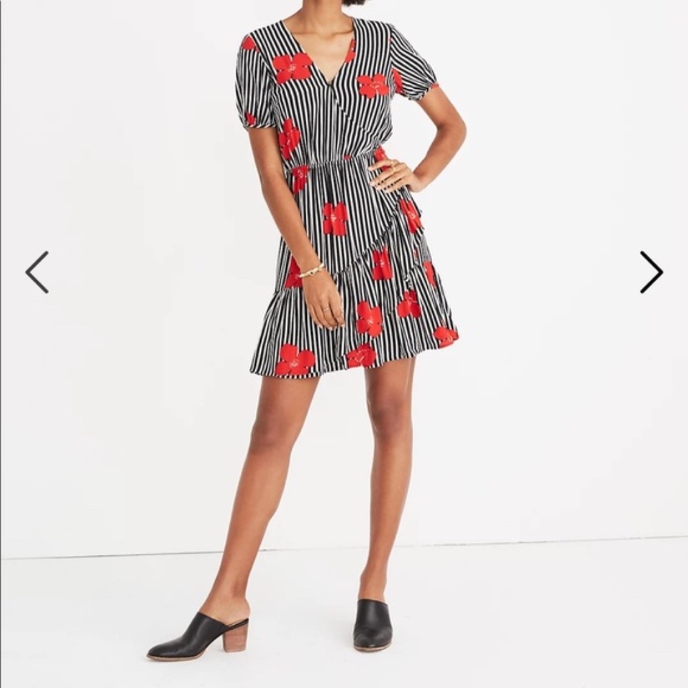Madewell Striped Floral Dress